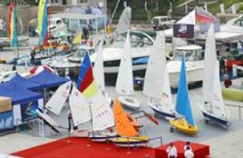China International Marine Fair is a national event combining both on-land yacht equipment show and aquatic sailing practice.