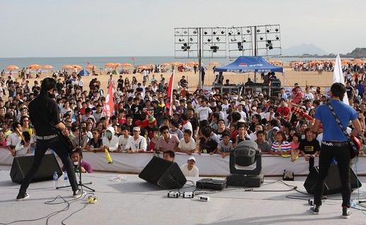 Golden Beach Music Festival is one of the biggest music festivals in Qingdao.