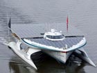 World's largest solar-powered vessel launches