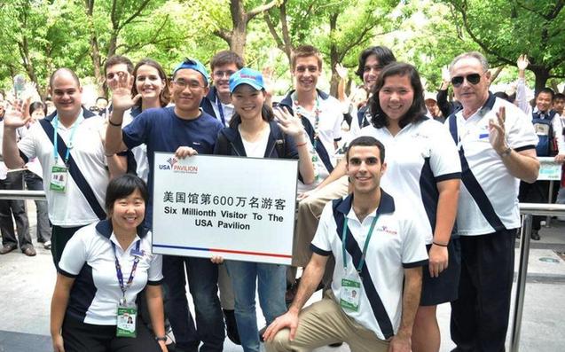 USA Pavilion welcomes six millionth visitor