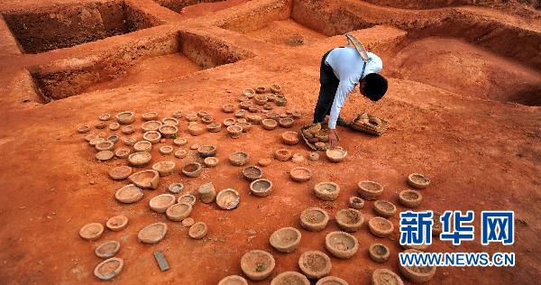 Ancient kiln unearthed in central China