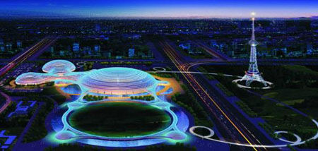 Lingnan Pearl Gymnasium is to host Boxing events of the 16th Asian Games in November, 2010. [GAGOC]