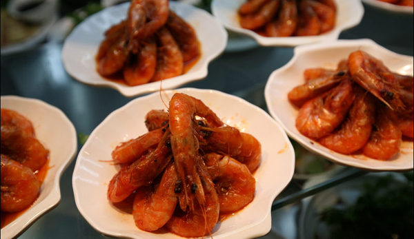 Delicious foods in Shanghai Expo.