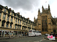 Bath is a city in the ceremonial county of Somerset in the south west of England. It is situated 97 miles (156 km) west of London and 13 miles (21 km) south-east of Bristol. The City of Bath was inscribed as a World Heritage Site in 1987. The city has a variety of theatres, museums, and other cultural and sporting venues, which have helped to make it a major centre for tourism, with over one million staying visitors and 3.8 million day visitors to the city each year. [Photo by Mi Xiao]