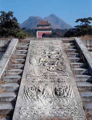 Ming Tombs are about 50 km far from Beijing urban. 