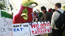 Environmentalists say no to crude oil tankers in Canadian coast