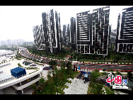 Media Village in the Asian Games Town is ready for the reception of the media members to cover the 16th Guangzhou Asian Games, from November 12 -27, 2010. [Zhao Na/ China.org.cn]