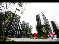 Media Village in the Asian Games Town is ready for the reception of the media members to cover the 16th Guangzhou Asian Games, from November 12 -27, 2010. [Zhao Na/ China.org.cn]