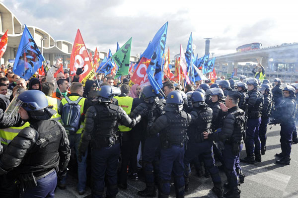 France faces more protests as pension vote looms