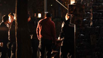 Policemen inspect the explosion site in Beijing, capital of China, Oct. 21, 2010.