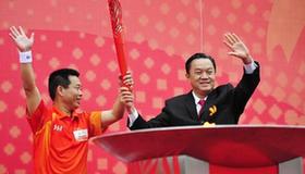 Torch relay for Asian Games in Jieyang