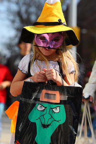 The parade marched up the Sixth Avenue of New York. The theme this year is Remembering Death. 