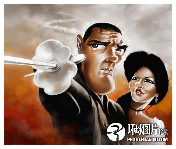 Antonio Banderas and Catherine Zeta-Jones. [huanqiu.com]