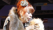 Actress Elfriede Ott performs on stage during a dress rehearsal of Franz Wittenbrink's music play 'Eh wurscht' (Never Mind) at Josefstadt Theater in Vienna November 2, 2010.