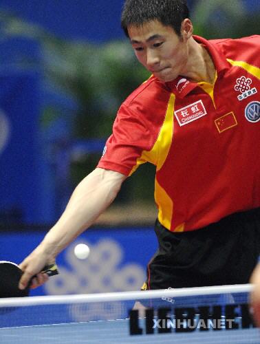 Former world No. 1 and three-time world championship men's singles winner Wang Liqin 