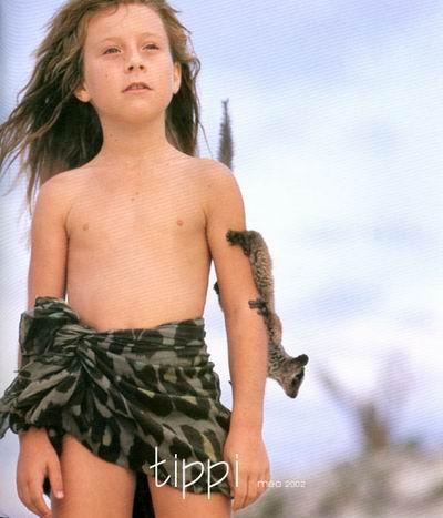 Tippi Degré, born 4 June 1990, is a French girl, who spent her childhood in Namibia among wild animals and tribespeople. [gootrip.com]