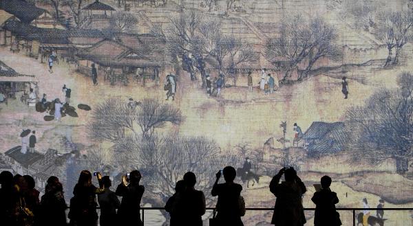 Digital Riverside Scene at Qingming Festival shown in HK