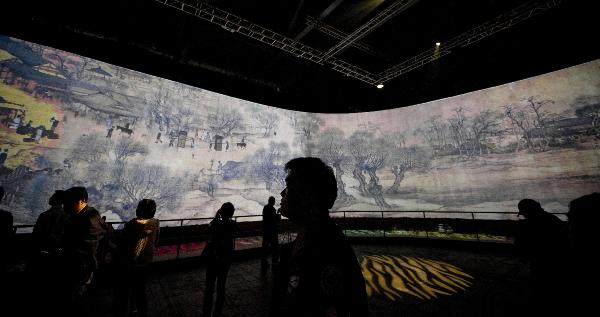 Digital Riverside Scene at Qingming Festival shown in HK
