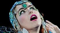 Paloma Faith performs on stage at the HMV Hammersmith Apollo on November 8, 2010 in London, England.