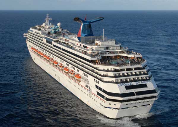 The Carnival cruise ship C/V Splendor sits adrift approximately 150 miles (278 km) southwest of San Diego, November 9, 2010, in this photograph released by the U.S. Navy. [Xinhua]