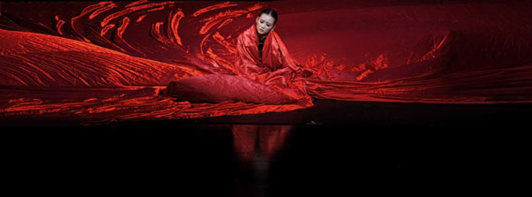 A dancer from the National Ballet of China performs the &apos;Raise the Red Lantern&apos; at the Bradesco Theatre in Sao Paulo Nov 10, 2010. The performance is the brainchild of Chinese director Zhang Yimou which combines elements of ballet, modern dance, and Peking opera. [China Daily/Agencies]