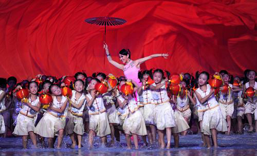 Opening ceremony performance of the Guangzhou Asian Games-sailing.