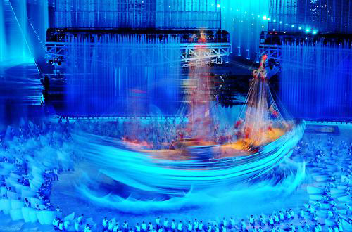 Opening ceremony performance of the Guangzhou Asian Games-sailing.