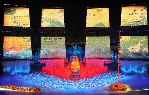 Opening ceremony performance of the Guangzhou Asian Games-sailing.