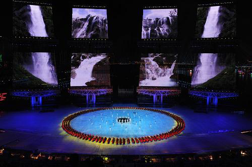 Opening ceremony performance of the Guangzhou Asian Games.