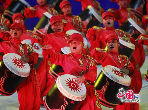 Opening ceremony performance of the Guangzhou Asian Games.