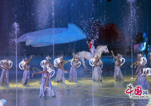 Opening ceremony performance of the Guangzhou Asian Games.