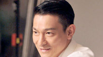 Andy Lau shoots ads for massage machines