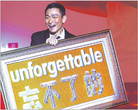 The unforgettable Andy Lau - still going strong after three decades of standing solo under the relentless spotlight of show business. [Zou Hong/China Daily]