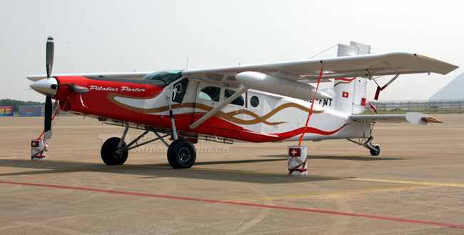 The photo taken on Nov. 14, 2010 shows an aircraft is ready for the 8th China International Aviation and Aerospace Exhibition. The exhibition, to be launched on Nov. 16 in Zhuhai, south China&apos;s Guangdong Province, will showcase about 70 aircraft of different models from all over the world. [Chinamil.com.cn]