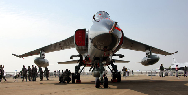 The photo taken on Nov. 14, 2010 shows an aircraft is ready for the 8th China International Aviation and Aerospace Exhibition. The exhibition, to be launched on Nov. 16 in Zhuhai, south China&apos;s Guangdong Province, will showcase about 70 aircraft of different models from all over the world. [Chinamil.com.cn]