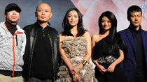 Cast members of the film 'If You Are the One II' attend a news conference in Beijing, capital of China, Nov. 14, 2010.