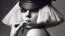 Lady Gaga appears on ads for the Japanese phone network AU.