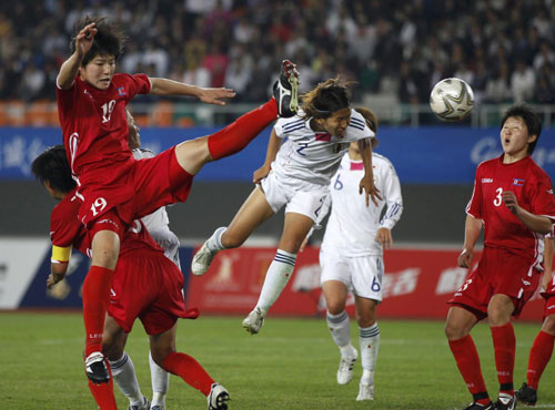 Japan wins women's soccer gold at Asian Games