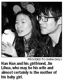 Here's news that Han Han won't talk about