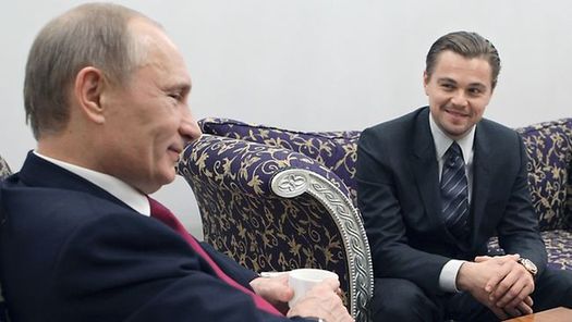Russian Prime Minister Vladimir Putin, who is hosting a summit on tiger conservation in St Petersburg, said the actor Leonardo DiCaprio had 'literally torn his way through to Saint Petersburg,' calling him 'a real man' for his persistence.
