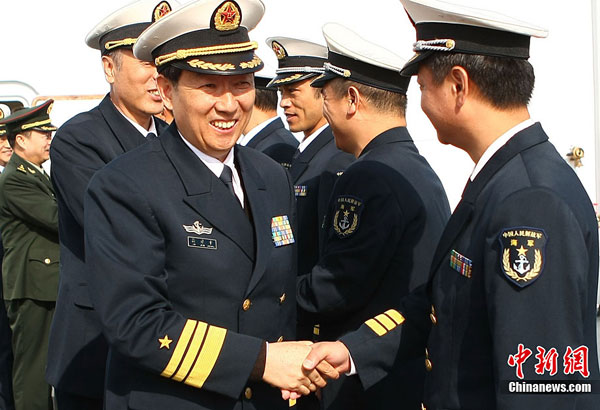 China's first hospital ship Daishandao, nicknamed 'Peace Ark', came home on Friday after treating thousands of people in Africa and South Asia in its maiden overseas medical mission.