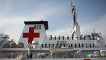 Chinese hospital ship back after treating thousands