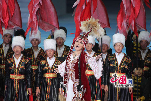 Art performance at the Closing Ceremony of the 16th Asian Games.