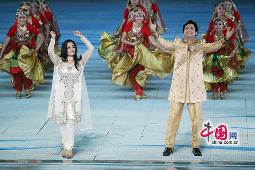 Art performance at the Closing Ceremony of the 16th Asian Games