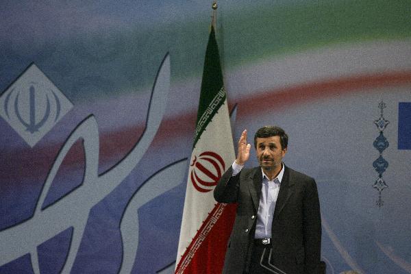 Iranian President Mahmoud Ahmadinejad attends a press conference in Tehran, capital of Iran, Nov 29, 2010. Ahmadinejad said Monday that West and Israel were behind the terror attack on two Iranian scientists. [Ahmad Halabisaz/Xinhua]