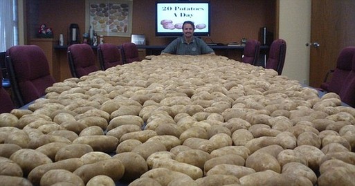 An American man has finally come to the end of his highly publicized potato-only diet, which resulted in him losing 21 pounds over two months.