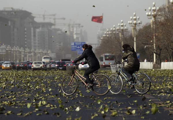 Wind can't blow away Beijing's pollutants