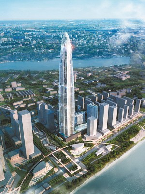 World's 3rd tallest skyscraper in Wuhan. 