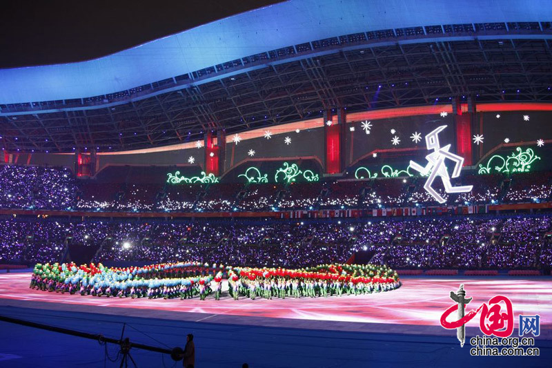 Performances before the Opening Ceremony of the Guangzhou Asian Para Games. [China.org.cn]