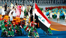Athletes march in at Opening Ceremony of the Asian Para Games